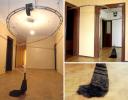 Ceiling track broom is useless but cool