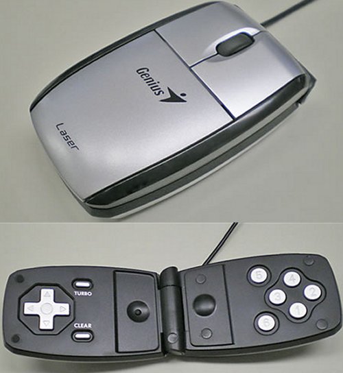 Gamepad & computer mouse in one