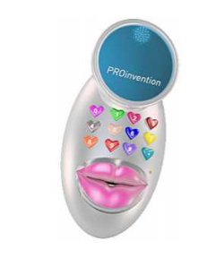 Kiss phone detects the intensity of virtual kisses