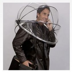 Hands-free umbrella will keep you dry