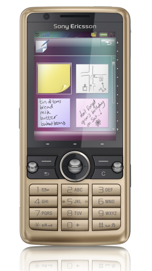 Sony Ericsson G700 mobile phone Touchscreen organizer
