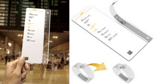 TicketTime: boarding card & watch combo