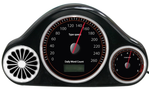 USB Speedometer keeps track of your typing speed and amount