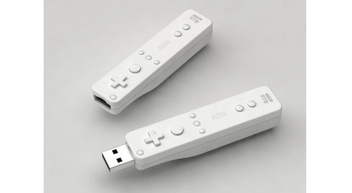 Wedisk flash memory drive that looks like a little Wii remote