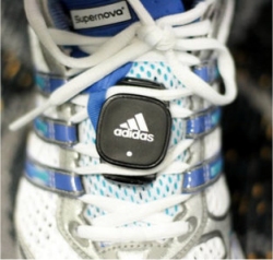 Adidas foot pod to be used with the Samsung F110 miCoach mobile phone