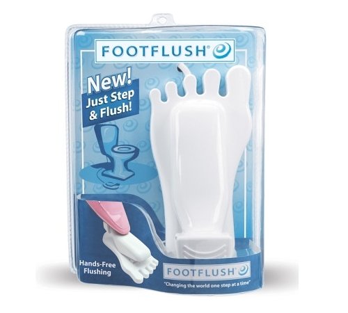 Hands free flushing with the Foot Flush