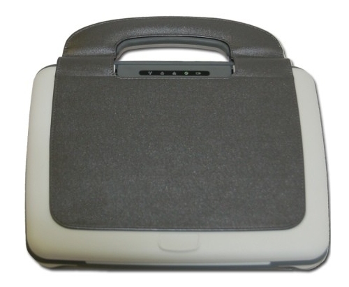 Intel 2go PC laptop with the cover closed
