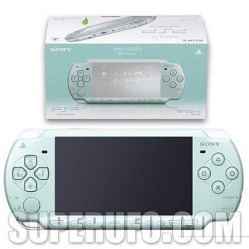 Mint green PSP available in Japan