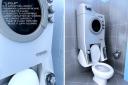 WashUP: A washing machine on your toilet