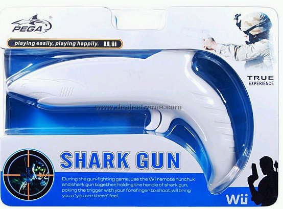 Wii Shark Gun controller accessory