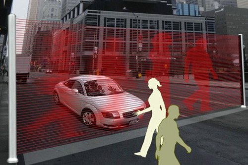 Virtual Wall concept protects pedestrians