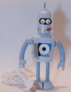 Home made Futurama Bender webcam