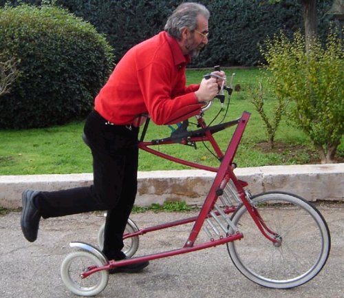 Running-powered bike is ridiculous