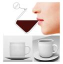 Ergonomic coffee mug fits your lips