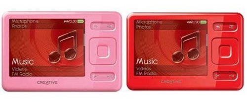 Creative ZEN PMP gets colorful options