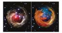 Firefox logo spotted in space