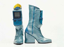 Gameboy boots for the gaming Disco Stu