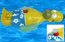 Homer Simpson floating radio