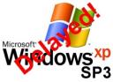 Windows XP SP3 delayed due to compatibility glitch