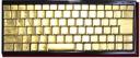 Zip-Ang Handmade gold keyboard
