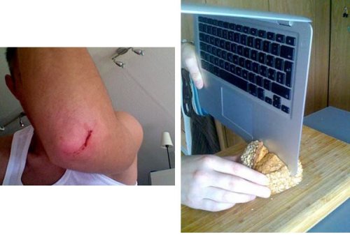 MacBook Air can cut your flesh, slices bread
