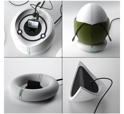 Egg Speaker charger concept