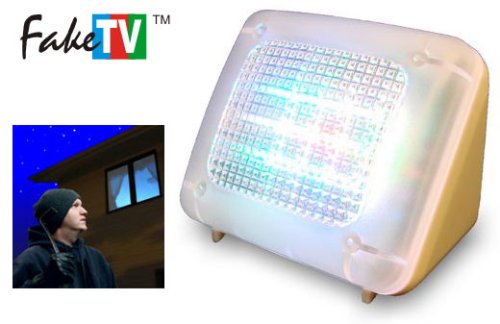 Fake TV scares intruders by flashing colors