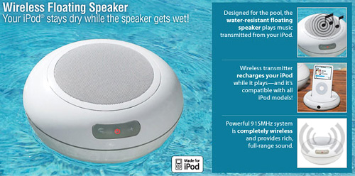 Wireless Floating Speaker for your iPod