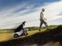 “Follow Me” Golf caddy follows old rich dudes
