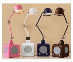 iPod Lamps combine music, with a lamp…