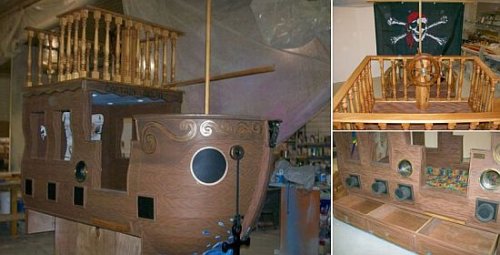 Pirate Ship Bed for rich brats - SlipperyBrick.