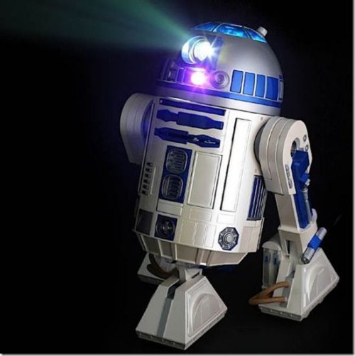 R2-D2 projector in action