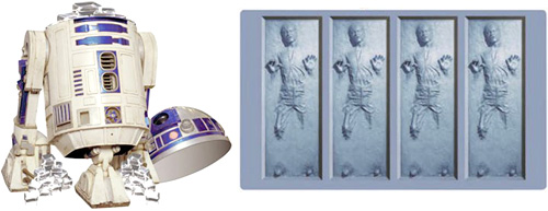 R2D2 ice bucket with Han in Carbonite ice