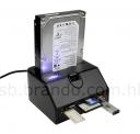 SATA HDD stage rack from Brando now with USB ports and card reader