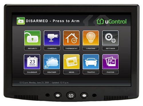 uControl security system with media streaming