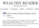 Stimulus payment questions answered on Wealthy Reader