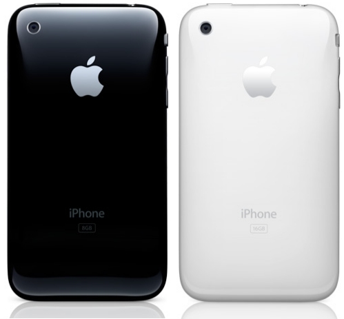 Apple iPhone 3G in black or white Steve Jobs and Apple officially announced 