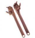 Wrench tightens nuts by hand, literally