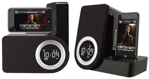 iPhone or iPod touch rotating alarm clock
