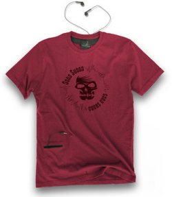 T-Shirt wired for iPods