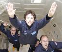 Sergey Brin, co-founder of Google, trains for a space flight in zero gravity.