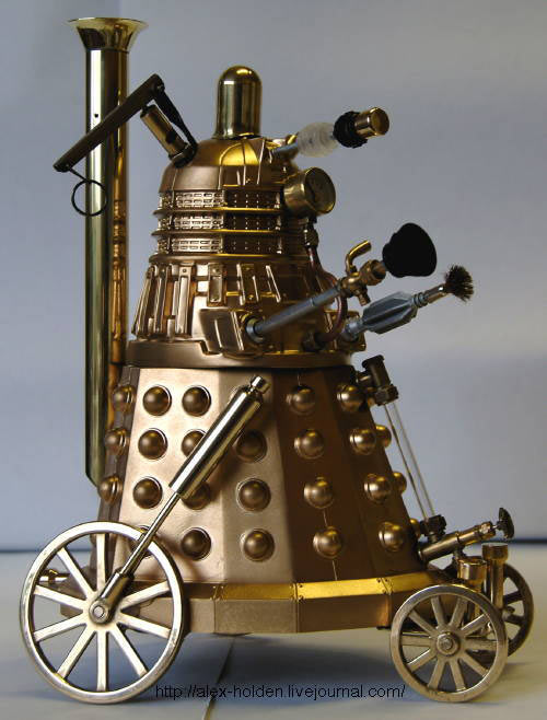 Steampunk Dalek has wheels, can’t climb stairs