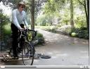 Pedal Power Tennis ball launching bike