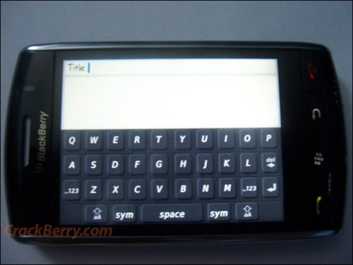 BlackBerry Thunder: First live pics