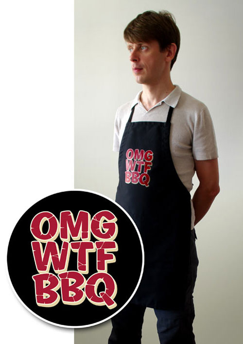 OMG WTF BBQ Apron
