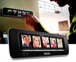 Philips alarm clock with LCD digital photo displays