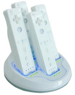 Penguin United’s offers its own quad Wiimote charging station