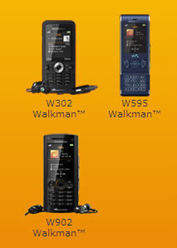 Sony Ericsson New Walkman Mobiles