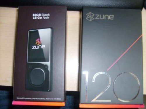120gb and 16gb Zune spotted