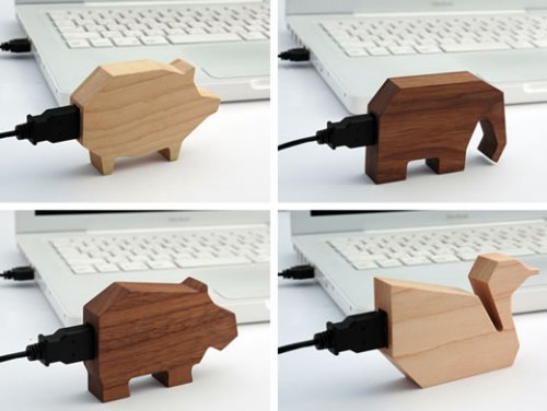 Wooden animal USB drives get no respect